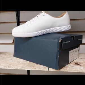 Cole Haan Grand Crosscourt White Leather Sneakers